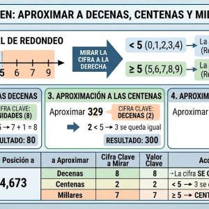 Cómo aproximar a las decenas, centenas y millares