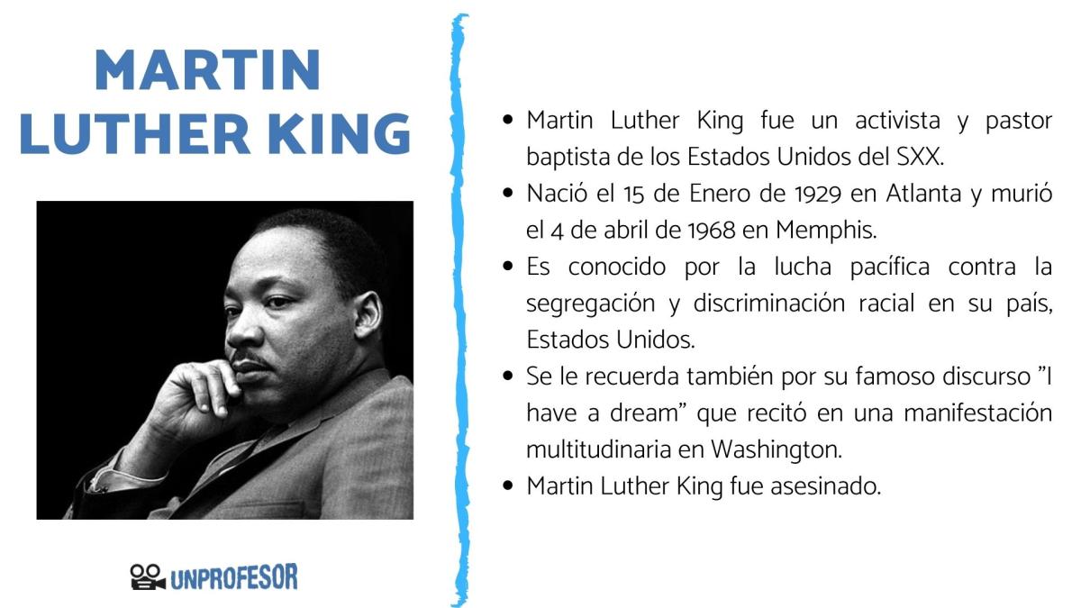 Quién fue Martin Luther King 🤔Biografía Martin Luther King ✊