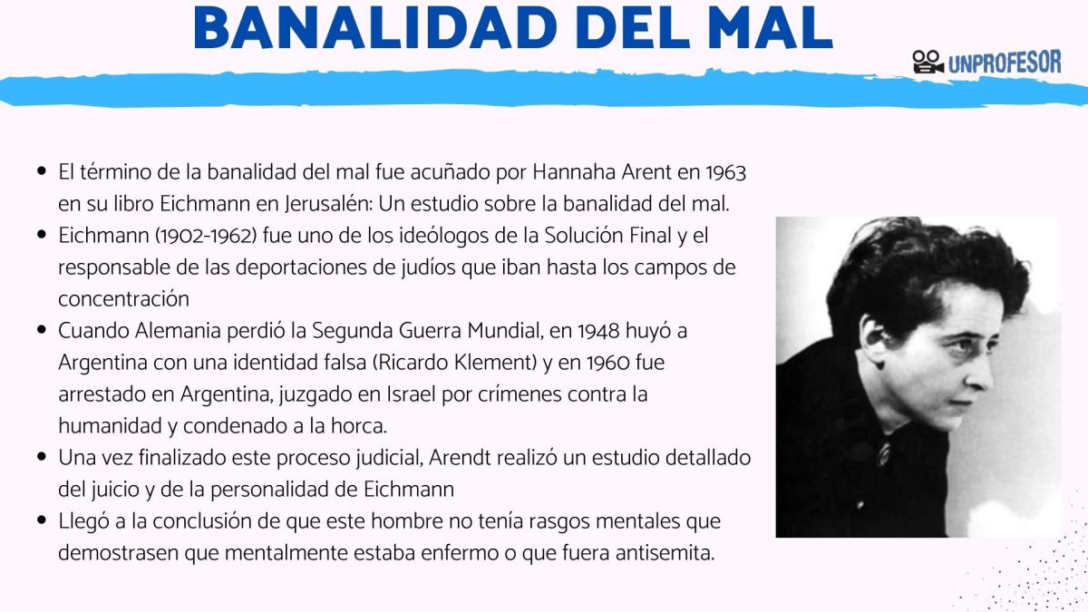 La banalidad del mal de Hannah Arendt