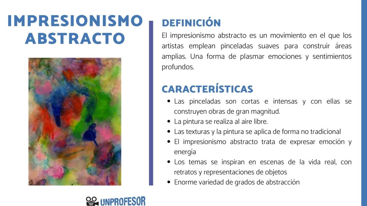 Qué es el impresionismo abstracto y sus características