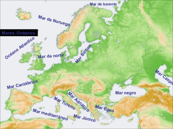 Oc anos Y Mares De Europa Los Principales Oc anos Y Mares De Europa Los Principales