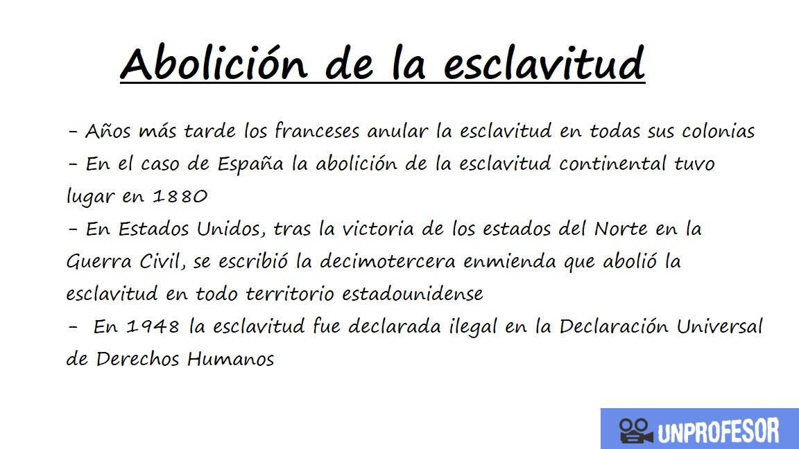 la esclavitud en el norte y el sur