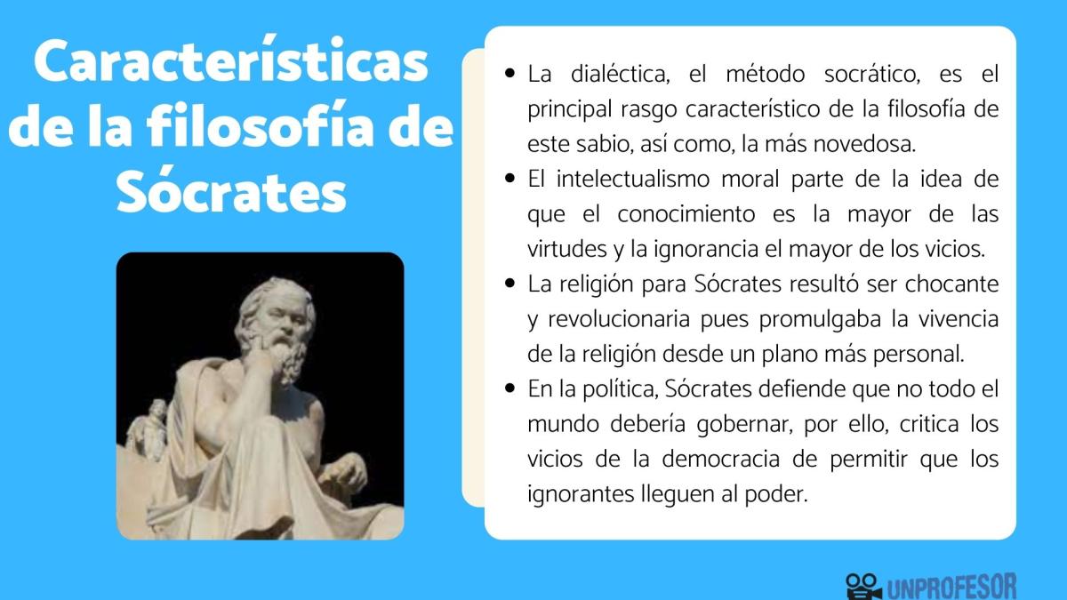 La filosofía de Sócrates: características