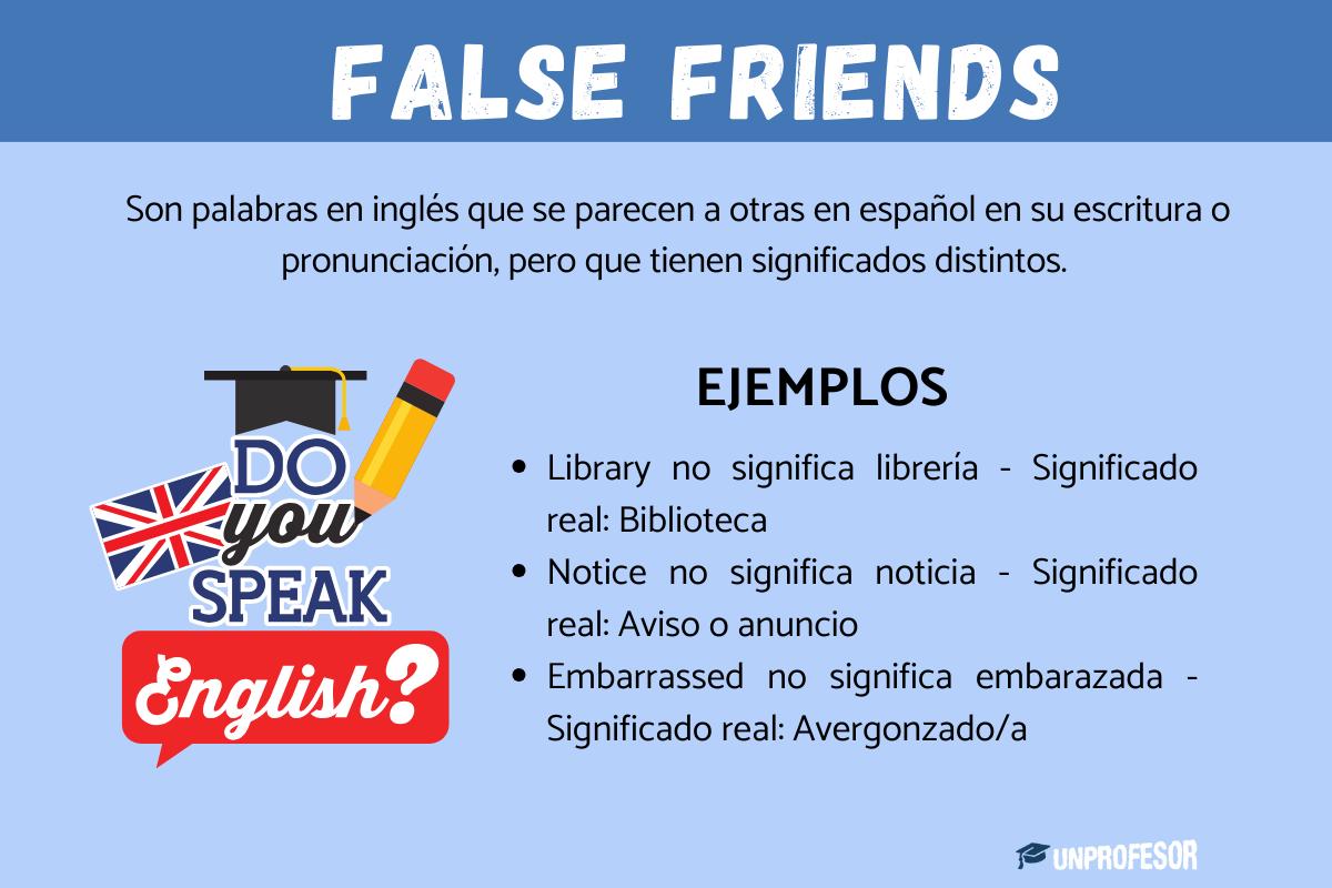 False friends en inglés: Palabras que parecen pero no son