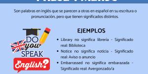 False friends en inglés: Palabras que parecen pero no son