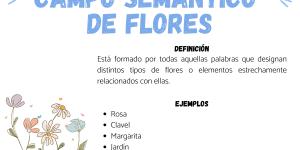 Campo semántico de flores: ejemplos