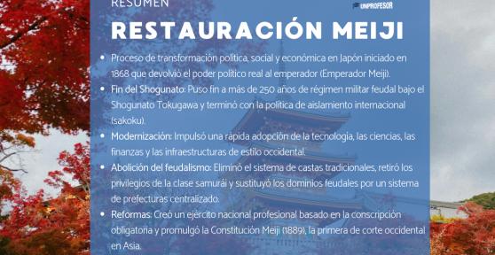 Restauración Meiji: resumen