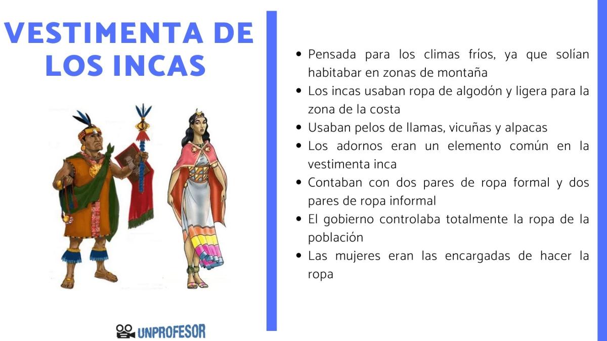 Vestimenta de los incas
