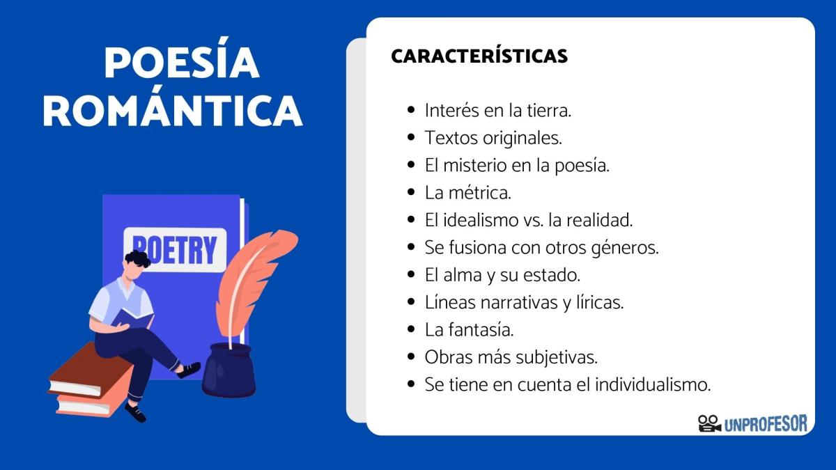 Características de la poesía romántica