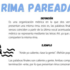 Qué es la rima pareada: ejemplos