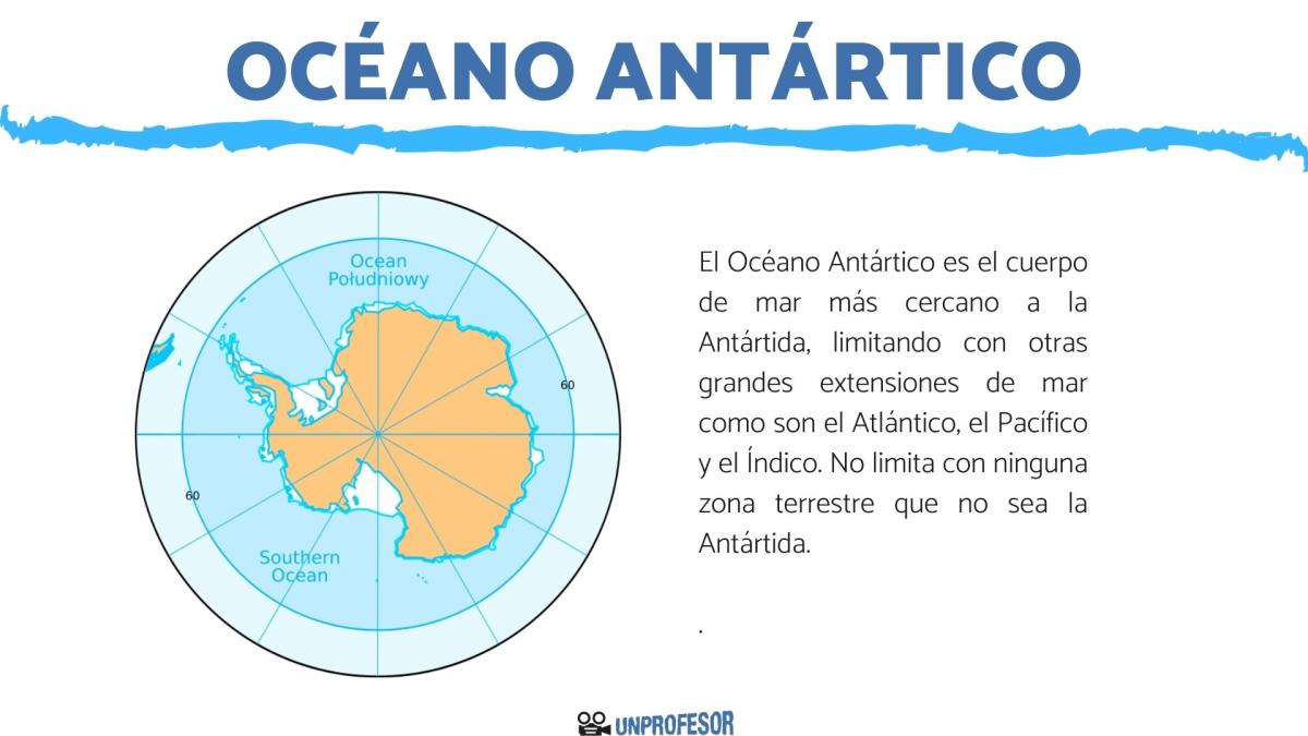 Océano Antártico: ubicación y características