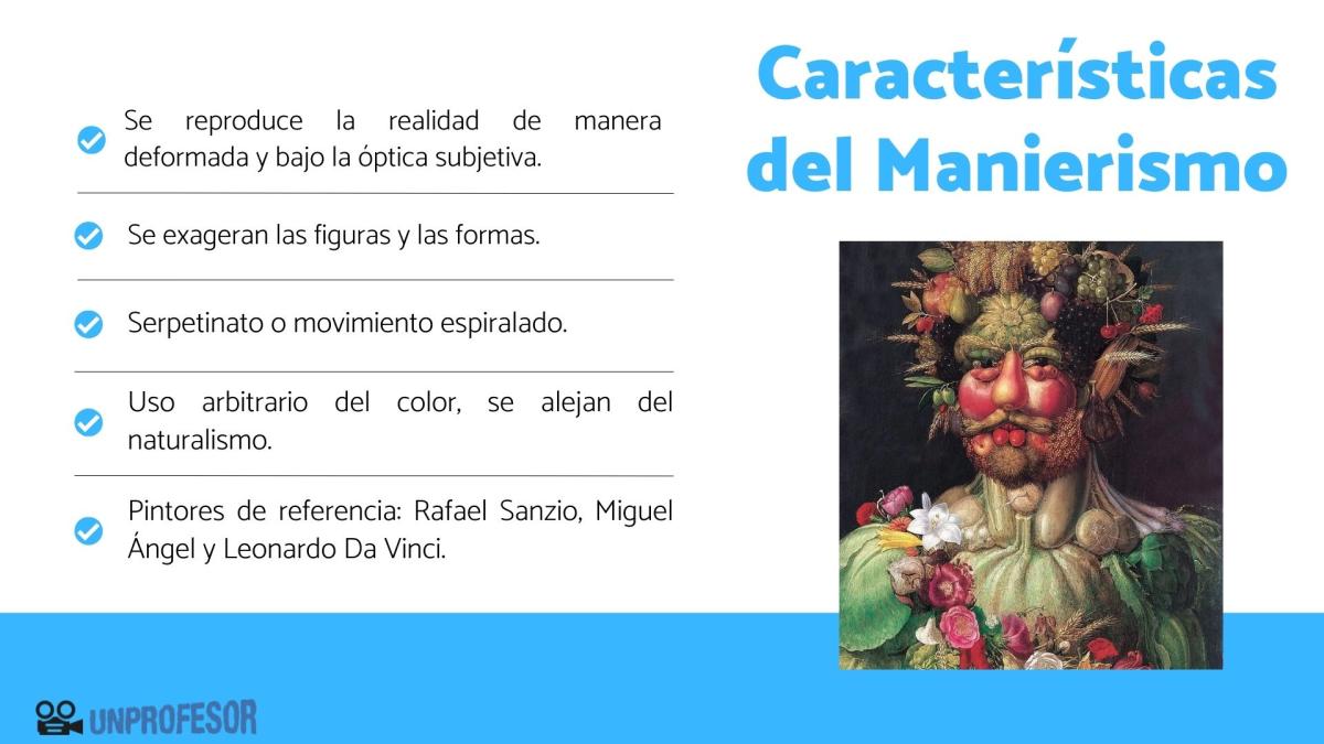 Características del Manierismo en la pintura