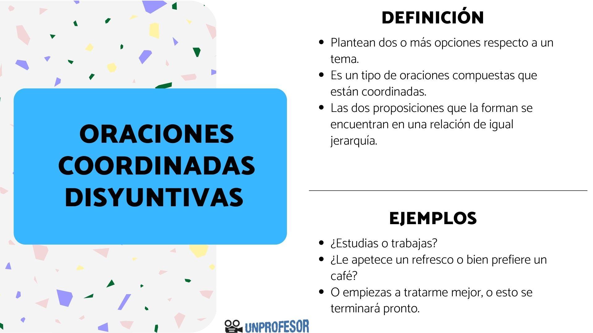 Qué son las oraciones coordinadas DISYUNTIVAS - con ejemplos!