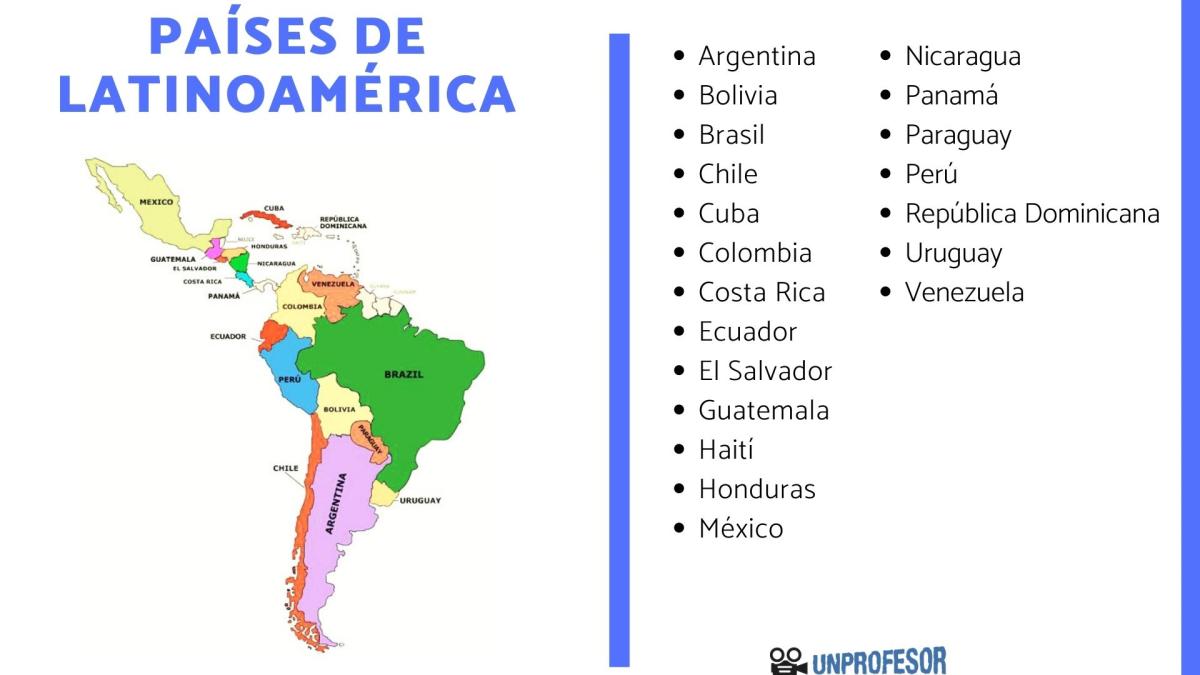 Cuáles son los países latinoamericanos