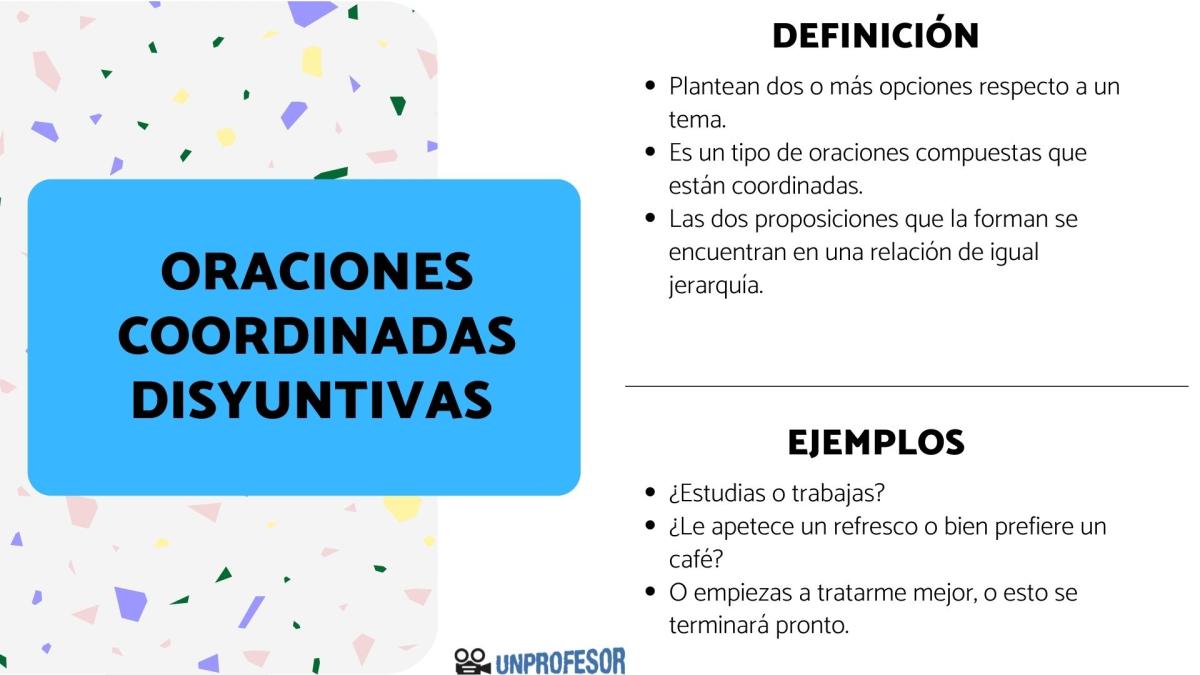 Oraciones coordinadas disyuntivas