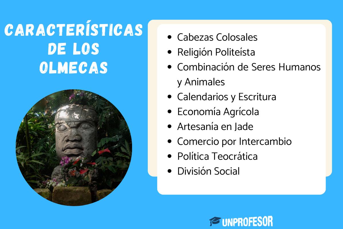 Características de la cultura olmeca