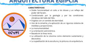 Características de la arquitectura egipcia