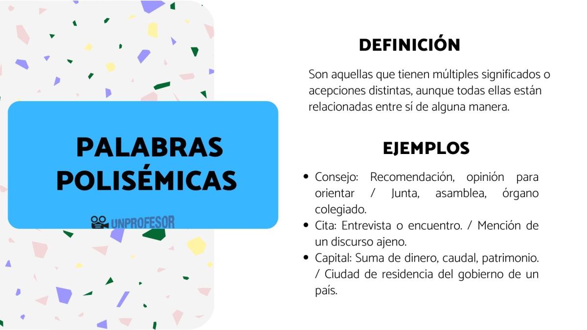 Ejemplos de palabras polisémicas