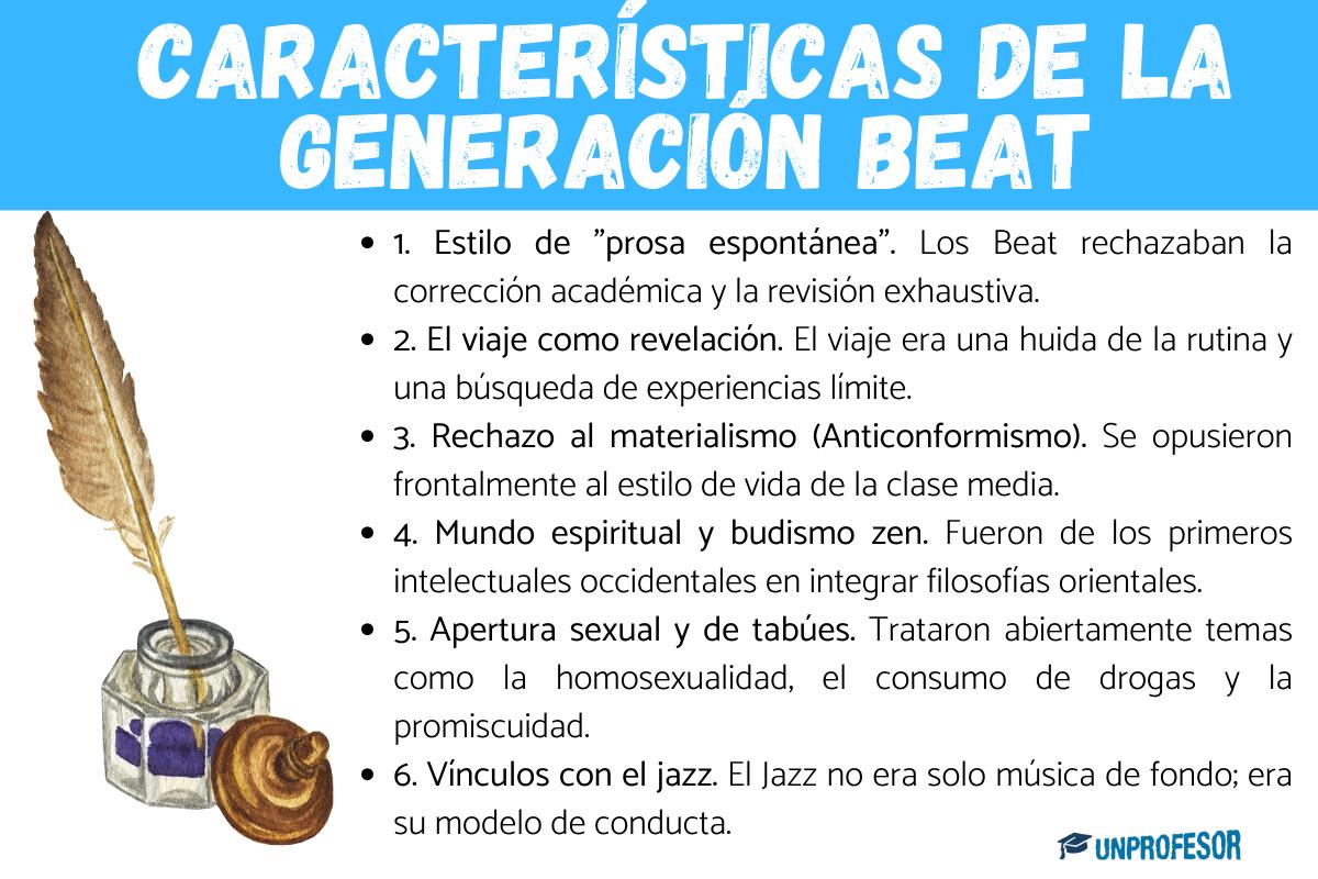 Características de la Generación Beat