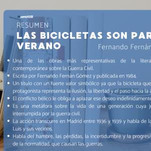 Las bicicletas son para el verano: resumen