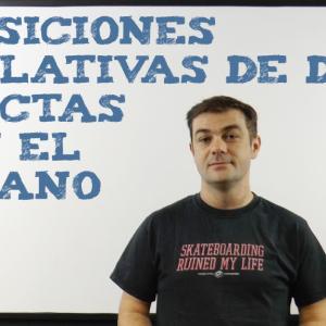 Posiciones relativas de dos rectas en el plano