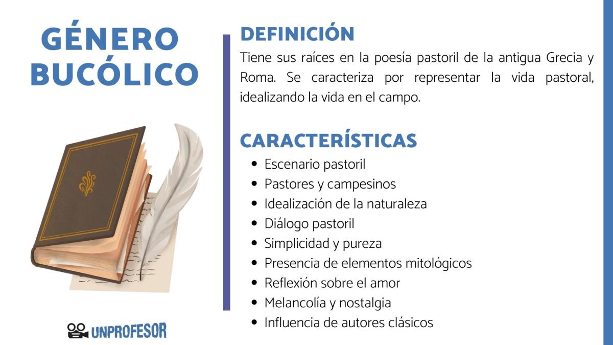 Qué es el género bucólico - características y ejemplos