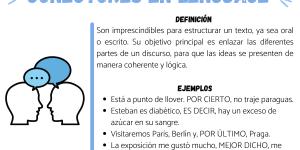 Qué son los conectores en lenguaje: ejemplos