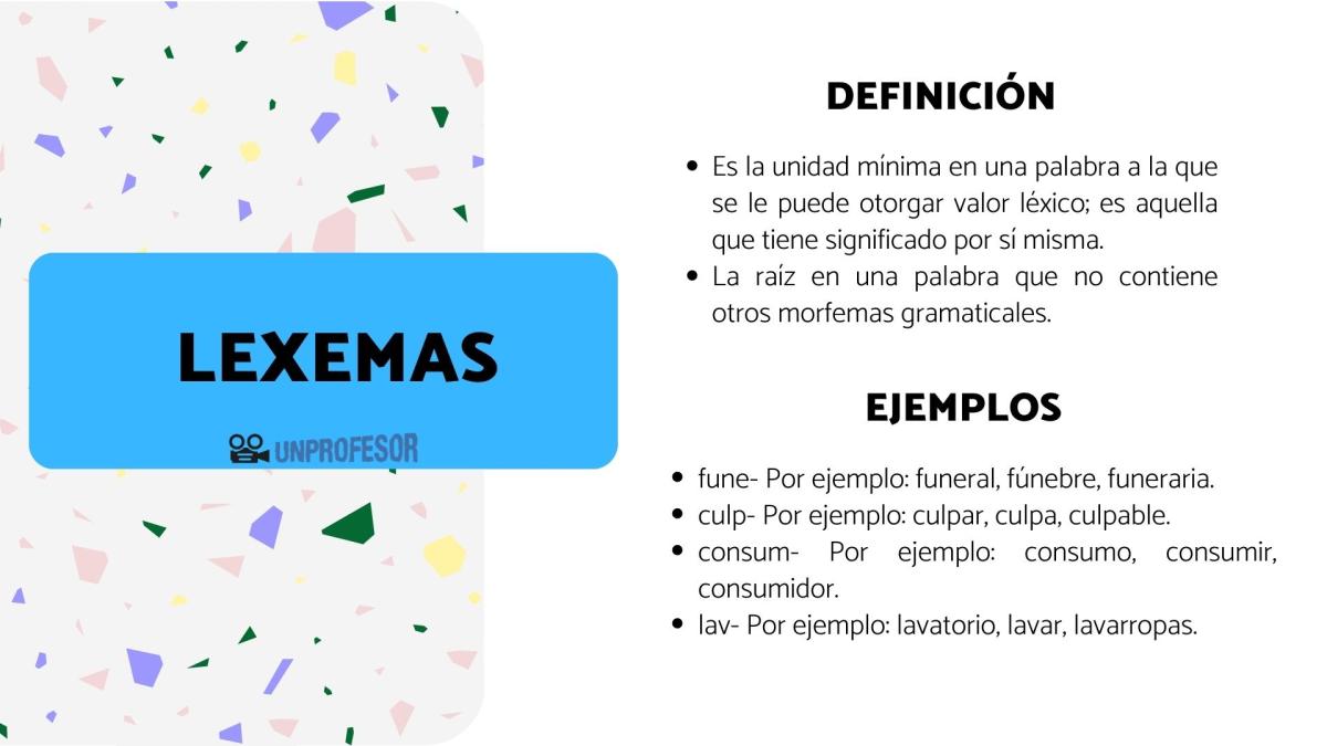 Qué es un lexema: definición y ejemplos