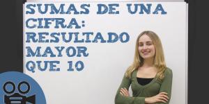 Sumas de una cifra con resultado mayor que 10