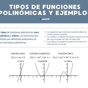 Tipos de funciones polinómicas