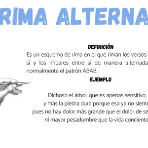 Qué es la rima alterna: ejemplos