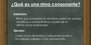 Qué es una rima consonante - Con ejemplos