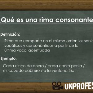 Qué es una rima consonante - Con ejemplos