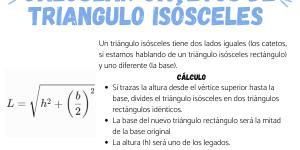Cómo calcular catetos de un triangulo isósceles