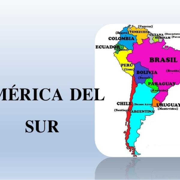 Mapa De America Con Sus Paises - Paises Y Capitales America Del Sur 3234 600 Square