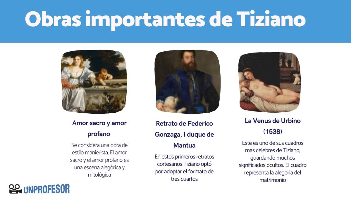 Obras importantes del pintor Tiziano
