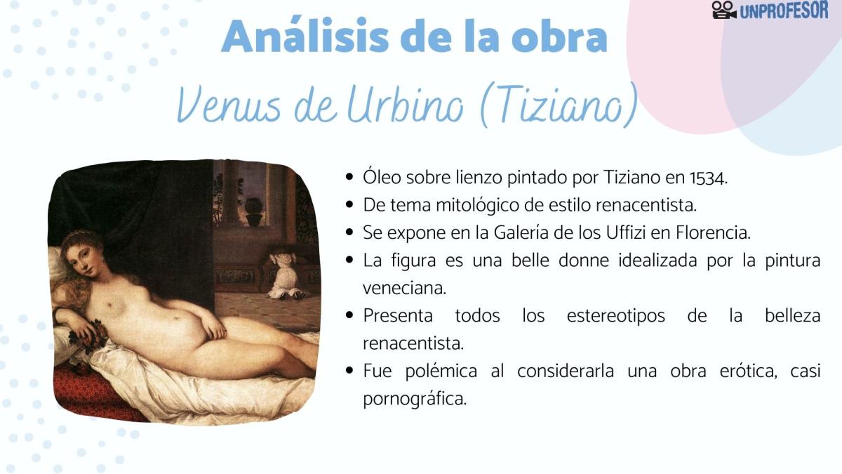 Venus de Urbino de Tiziano: comentario