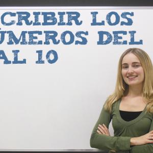 Escribir los números del 0 al 10