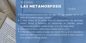 Metamorfosis de Ovidio: resumen