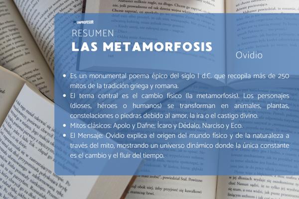 Metamorfosis de Ovidio: resumen