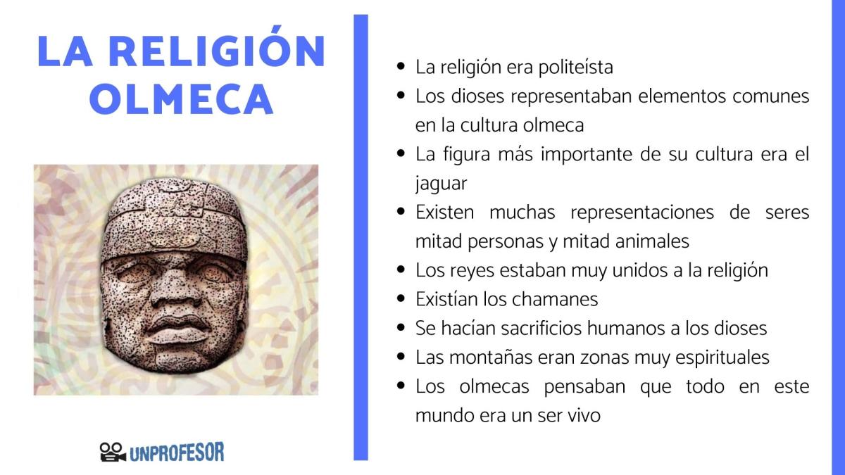 Religión de los olmecas: dioses y características