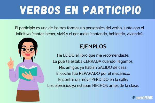 Ejemplos de verbos en participio - Ejemplos de oraciones con participio