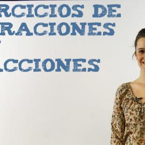 Ejercicios de operaciones con fracciones