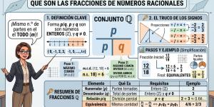 Fracciones de números racionales: ejemplos