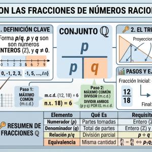 Fracciones de números racionales: ejemplos