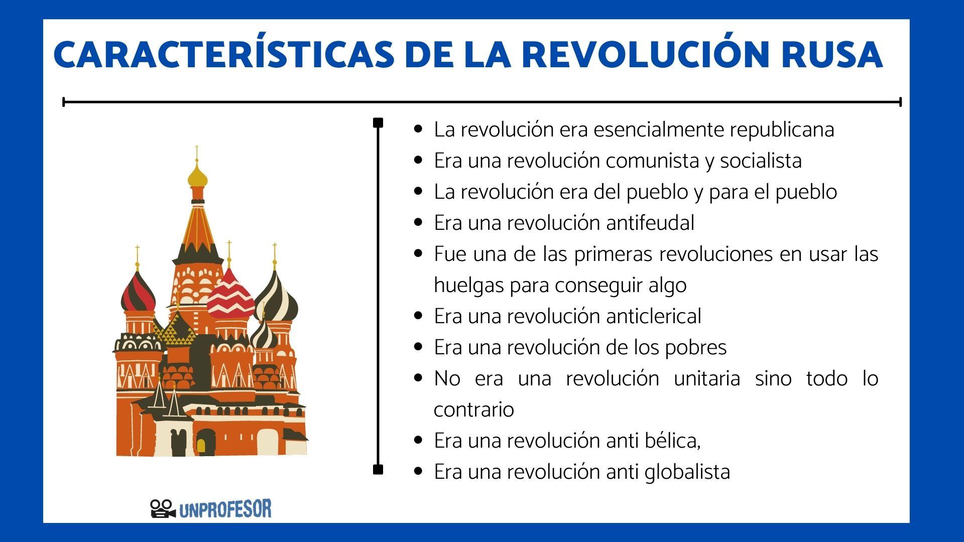 12 características de la REVOLUCIÓN RUSA - con vídeos!