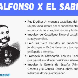 Quién fue y que hizo Alfonso X el Sabio - Resumen