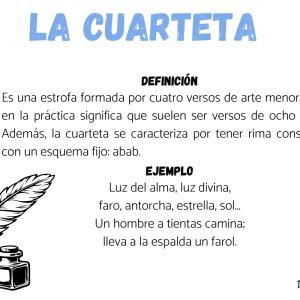 Ejemplos de cuarteta