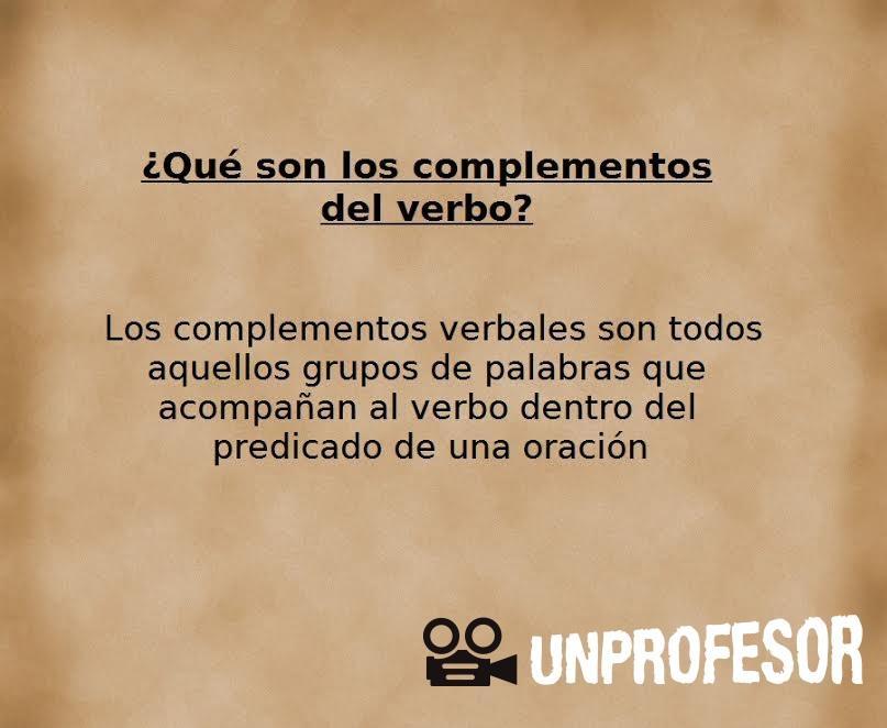 Complementos verbales - RESUMEN con vídeos!