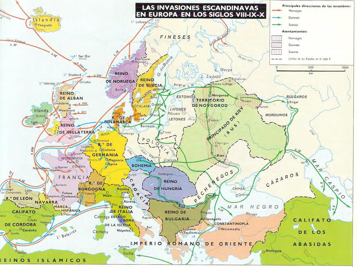 Mapa vikingos